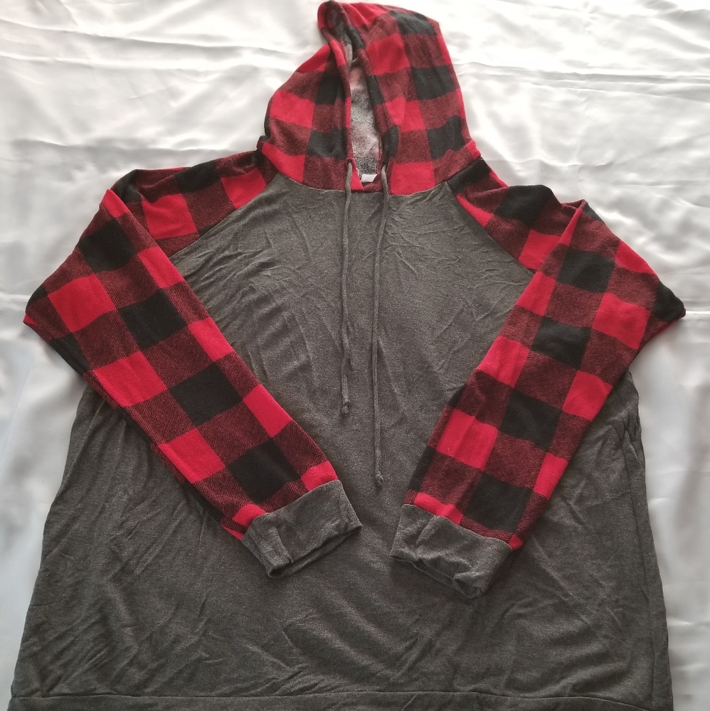 Buffalo Plaid French Terry Hoodie